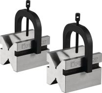 PROMAT Doppelprismenpaar für Ø 7-70 mm Stahl L100xB75xH75mm Toleranz ± 0,004 mm