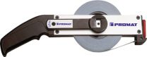 PROMAT Rahmenbandmaß L.30m Band-B.13mm Acm EG II Alu.weiß Stahlmaßband