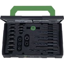 KUKKO Schraubenausdrehersatz 49-U-B M 5 - M 16 25-teilig inkl. passende HSS Bohrer
