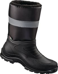 EUROMAX Winterschlupfstiefel Skagen Gr.46 schwarz PVC/Nyl.m.Reflexstreifen