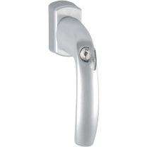 HOPPE Fenstergriff New York 0810S/US10 100Nm Aluminium F1 / naturfarbig 32-42 mm Secustik® / VarioFit® abschließbar