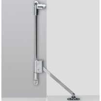 HETTICH Klappenhalter Klassik D mit Magnet-Zuhaltung Stahl vernickelt links Länge 290 mm