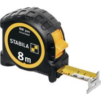 STABILA Taschenrollbandmaß BM 300 Länge 8 m Breite 27 mm mm/mm EG II PC-ABS / TPE EASY-CLIP
