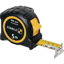 STABILA Taschenrollbandmaß BM 300 Länge 5 m Breite 27 mm mm/mm EG II PC-ABS / TPE EASY-CLIP