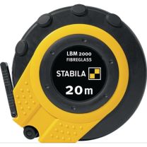 STABILA Kapselbandmaß LBM 2000 FIBREGLASS Länge 20 m Bandbreite 13 mm cm EG III Glasfaserband PC-ABS / TPE