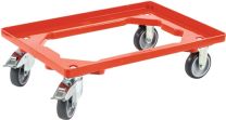 ALLIT Kistenroller Trgf.250kg Gummi-Bereifung L605xB405mm Ku.rot