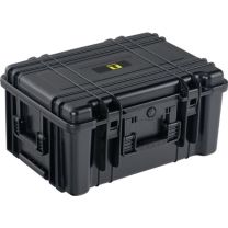 JeCo Kunststoffkoffer DinoPlus L440xB600xH285mm ABS 2 Griffe ausziehb. Teleskopgriff Rollen schwarz 47l