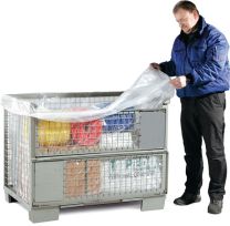 JeCo Seitenfaltensack HD-PE naturtrüb 25 µm B1300+950xL1850mm