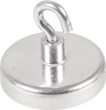 JeCo Kraftmagnet D.36mm verzinkt,m.Hak.5St./Karton
