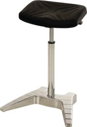 LOTZ Stehhilfe PU-Integralschaum Sitz-H.650-850mm Alu.pol.m.Transportrollen