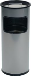 DURABLE Kombiascher Ø260xH620mm silber Stahlbl.
