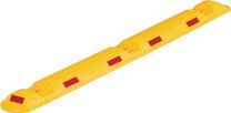 JeCo Leitschwelle L1170xB150xH50mm PP gelb m.roten Reflexstreifen