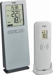 TFA Funkthermometer LOGOneo in.b.+50GradC/auß.-40GradC b.+60GradC H155xB64xT46mm Ku.