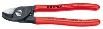 KNIPEX Kabelschere mit PVC-Griffhüllen 165 mm