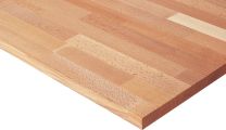 Arbeitstisch, Grundtisch, stufenlos manuell höhenverstellbar, Platte Buche, BxTxH 1250x 800x760-1080 mm, RAL 7035