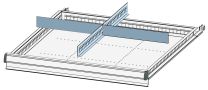 Einteilungsmaterial-Set, 1 Schlitzwand, 2 Trennbleche, für FH 300 mm