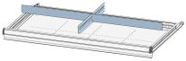 Einteilungsmaterial-Set, 1 Schlitzwand, 2 Trennbleche, für FH 150 mm