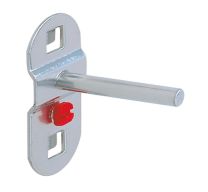 Werkzeughalter einfach, mit geradem Dorn, Durchm. 6 mm, Länge 100 mm, ähnlich RAL 9006 aluminium
