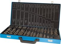 HSS-Spiralbohrer-Magazin DIN 338, rollgew.,230tlg.,1,0-13,0mm,0,5stgd.