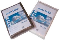 Abdeckplane multi TARP standard, LDPE besch. 110 g/qm, 2x3 m, VE 5 Stück, Farbe natur