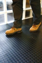 Bodenschutzmatte aus Nitrilgummi - Materialstärke 3 mm / 4,5 mm - LxB 10 m x 1200 mm