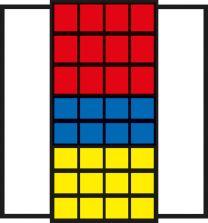 Flügeltürenschrank, BxTxH 950x420x1950 mm, RAL 7035 lichtgrau, Fachlast 80 kg, mit Kästen: 12xGr. 3 rot, 8xGr. 3z blau, 12xGr. 3z gelb