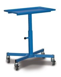 VARIOfit Materialständer inkl. 2 Bremsrollen, BxTxH 610x410x505-780 mm, sw-405.001