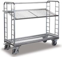 VARIOfit Etagenwagen mit Drahtgitterböden, verzinkt, SW-540.224