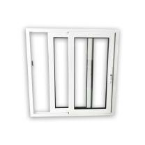 Aluminium Schiebefenster - 2-Fach Verglasung 4/10/4 Klarglas - weiß - Bautiefe: 45,5 mm