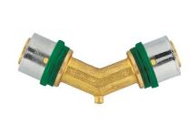 Herz Mehrschichtverbundrohr Winkel 45° 26x3mm