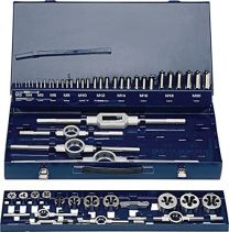 PROMAT Gewindeschneidzeugsatz M3-M20 54tlg.HSS Metallkassette - 867534
