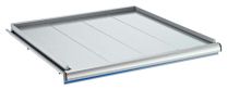 Lista Auszugboden, Nutzmaß BxTxH 918x612x75 mm, Traglast 200 kg, RAL 7035, 79.224.020