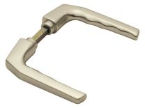 HOPPE Türdrückerpaar Frankfurt 117L Aluminium F2 ohne Rosetten Vierkant 8 mm