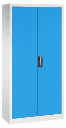 CP Werkzeugschrank, 4 Fachböden verzinkt, RAL 7035/5012, BxTxH 1200x500x1950 mm, Traglast 70 kg/Boden