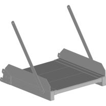 Zarges Optionsmodul Plattform Alu gerieft (591021) für Plattformlänge 600 mm