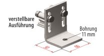 HYMER Bodenwinkel verstellbar, Alu (0053451)