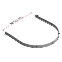 HYMER Rückenschutzring für Ausstieg, schmal, Alu (0054051)
