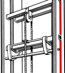 HYMER Ersatzteilset Fallhaken für Seilzugleitern (0054098)