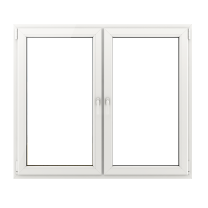 ClassicLine Kunststofffenster - 3-fach-Verglasung - Profil 70 mm - 2-flügelig mit Pfosten