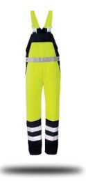rofa Latzhose Warnschutz Duo Color 169 leuchtgelb/marine Gr. 52