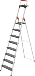 Hailo L100 TopLine, Alu-Sicherheits-Stehleiter, 8 Stufen