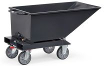 FETRA Muldenkipper mit ABLASSHAHN Kastenmaße 1.200 x 652 x 413 mm (4701A/7016)