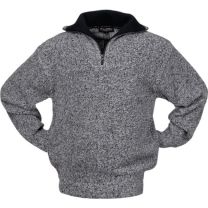 SCHEIBLER Pullover Größe XL schwarz/weiß-meliert