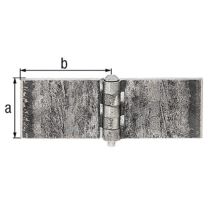 GAH Scharnier 40x60mm Stahl roh 5 mm