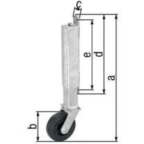 GAH Torlaufrolle Stahl verzinkt Tore bis 70 kg 400 mm