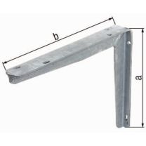 GAH Konsole Länge 250 mm Höhe 200 mm Stahl roh feuerverzinkt Tragfähigkeit 225 kg