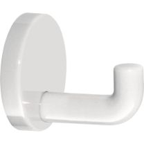 HEWI Einzelhaken 477.90.045 einfach Ausladung 65 mm Polyamid 99 reinweiß Ø 60 mm