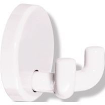 HEWI Doppelhaken 801.90.020 2 Haken Polyamid 99 reinweiß Ø 40 mm Ausladung 31 mm