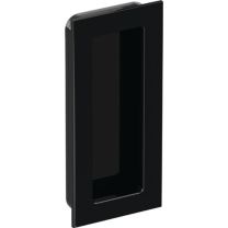 HEWI Schiebetürmuschel 544.54.120 Polyamid 90 tiefschwarz glänzend rechteckig passend für Holztüren Länge 120 mm Breite 54 mm