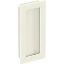 HEWI Schiebetürmuschel 544.54.120 Polyamid 99 reinweiß glänzend rechteckig passend für Holztüren Länge 120 mm Breite 54 mm